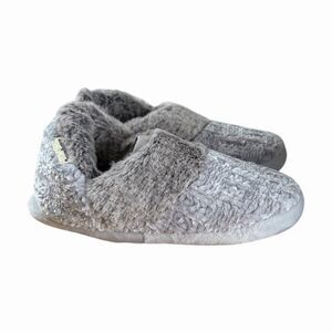 Dearfoams Kids Sz 13/1 Gray Skyscraper Chenille Slip On Slippers NWT Unisex